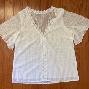 White lightweight blouse